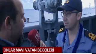 TCG Gökçeada fırkateyni personeli Mavi Vatan'da yılbaşına (31.12.2019) girdi