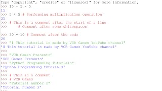 Python Tutorial 2 | Input Prompt and Comments
