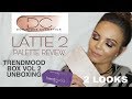 TRENDMOOD BOX VOL 2 | DOMINIQUE COSMETICS LATTE 2 PALETTE REVIEW | 2 LOOKS