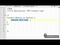 Tutorial 18 - PHP Foreach Loop