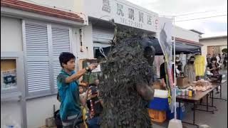 ユネスコ無形文化遺産　来訪神パーントゥ　神/シン　必殺技🤣🌊🌺(大笑)