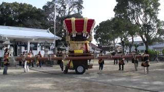 平成22年 南あわじ市神代八幡神社春祭り1 宮入1経所･富田･喜来