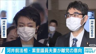 河井前法務大臣と案里議員　自民離党の意向固める(20/06/16)