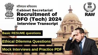 Cabinet Secretariat DFO Tech Interview l Cabinet Secretariat Deputy Field officer | Link below