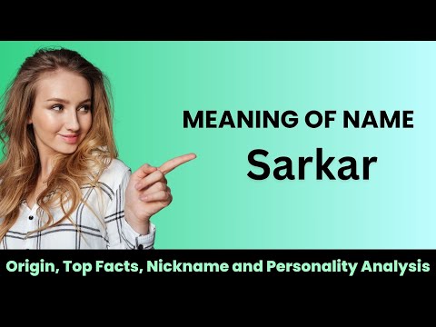 What does the name Sarkar mean?