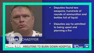 Man accused of threatening to set hospital on fire arrested, HCSO says