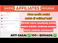 TUTORIAL CARA VALIDASI AKUN MEDIA SOSIAL YANG BENAR DAN ANTI GAGAL PADA SHOPEE AFFILIATE PROGRAM