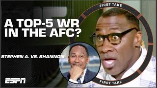 Stephen A. Smith CHECKS Shannon Sharpe over his Top 5 WR take 😬 | First Take