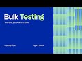 How to run bulk tests in Computer Agent Studio