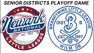 Brandywine Little League vs. Newark National Seniors District Playoff Game Highlights