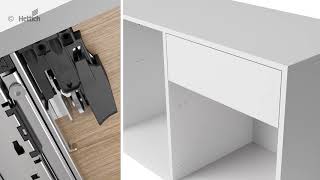 Actro 5D runners for wooden drawers  installation and adjustment