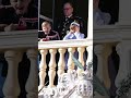 Sleepy Prince Jacques and Princess Gabriella during the National Day of Monaco?! #prinsescharlene