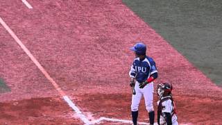 2015　神宮大会　東海大対環太平洋大学  田中俊太ファインプレー