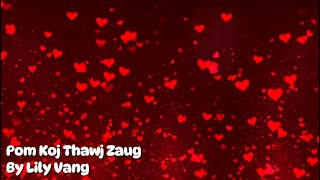 Pom Koj Thawj Zaug By Lily Vang | Karaoke | Original