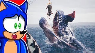 Reacting to GIANT SEA MONSTERS in REAL LIFE?!
