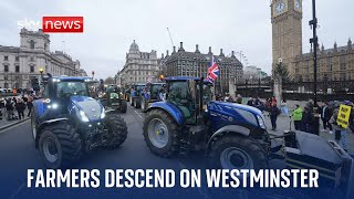 Farmers descend on Westminster again to continue protesting inheritance tax