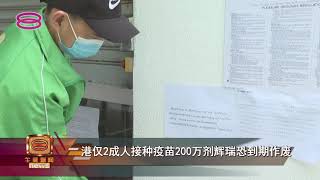 【港仅2成人接种疫苗 200万剂辉瑞恐到期作废】