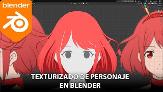 Texturizado de personaje en Blender - Pelo Parte 1