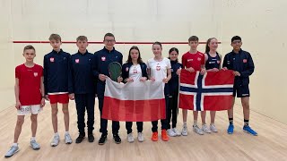 Poland vs Norway - ESF European Mixed Teams Squash Championships (Prague, Czech Republic) 2023