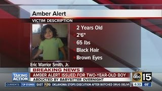 Amber Alert issued for two-year-old boy