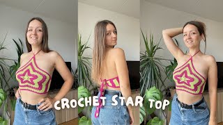 🌟 CROCHET STAR TOP | beginner friendly pattern, in-depth tutorial