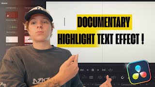 Highlight Text EFFECT In DaVinci Resolve | In-Depth