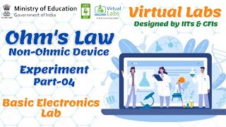 Ohm's Laws for Non Ohmic Device by online simulator | Basic Electronics Virtual Labs