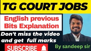 TELANGANA COURT JOBS- HIGH COURT AND SUBORDINATE COURT EXAMS ENGLISH PREVIOUS QUESTIONS EXPLANATION