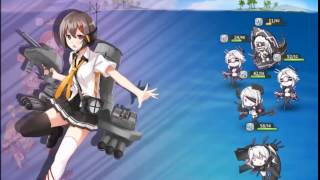 戦艦少女R☆3-1母港南部水域初見A→C→F→H→I駆逐ｘ3軽母ｘ2空母ｘ1