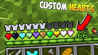 Minecraft, But There are CUSTOM HEARTS...