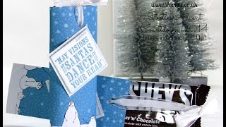 Pootles Advent Countdown Slider Chocolate Bar Tutorial using Stampin' Up! DSP