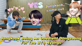 BTS Jungkook Being An Obedient Dongsaeng For The Hyungs