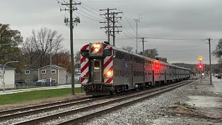 CTA/Metra train action in Chicago, Illinois