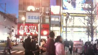 The Streets of Electric City Akihabara in Tokyo Japan - Club Sega, arcades, street vendors, etc