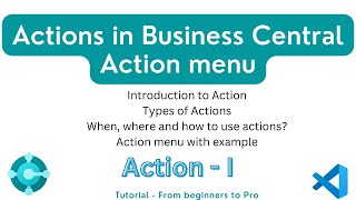 Action in Business Central | Page actions in business central | action menu in BC with example trend