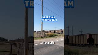 Stuck In Traffic In Nebraska. #traffic #trains #comedian