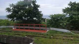 2022/8/15 特急北斗車窓風景（駒ヶ岳→内浦湾→森駅到着）