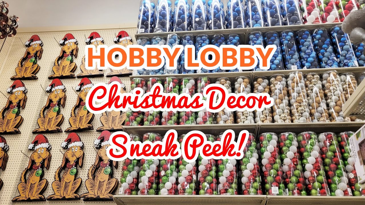 HOBBY LOBBY CHRISTMAS DECOR 2022 SNEAK PEEK! SHOP WITH ME! - YouTube