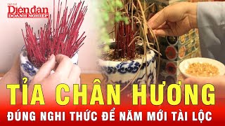 Cách bao sái bàn thờ, rút tỉa chân hương đúng cách đúng nghi thức để năm mới tài lộc | Tin tức 24h