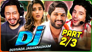 DJ: DUVVADA JAGANNADHAM Movie Reaction Part (2/3)! | Allu Arjun | Pooja Hegde | Rao Ramesh