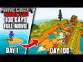 I Survived 100 Days on a RAFT in Minecraft Hardcore!!