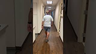 Patient walking 7 days after Robotic Knee Replacement Surgery at OINT