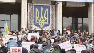 Переселенці з Донецька вийшли з протестом проти фарсу, який влаштувала Росія