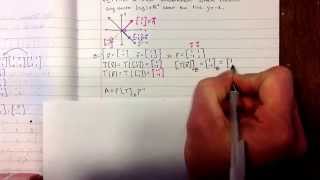 Finding a linear transformation for a reflection in R^2