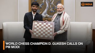 World Chess Champion D. Gukesh calls on PM Modi | DD India