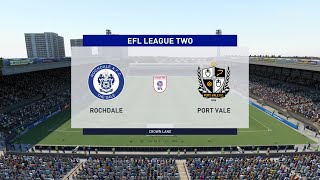 FIFA 22 | Rochdale vs Port Vale - EFL League Two | Gameplay