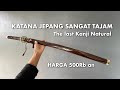 PEDANG SAMURAI KATANA THE LAST NATURAL SANGAT TAJAM HARGA 500rb KAYU SONOKELING