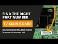 How to Identify the Main Board Part Number in Your TV - Samsung, Vizio, Sony, LG, TCL & Hisense