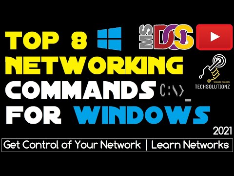 Top 8 DOS Networking Commands in Windows 10 | DOS Commands | Networking Commands | IPCONFIG | PING