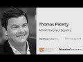 Thomas Piketty on A Brief History of Equality